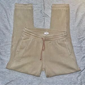 Tna aritzia tan  nude slim sweatpants sz xs​